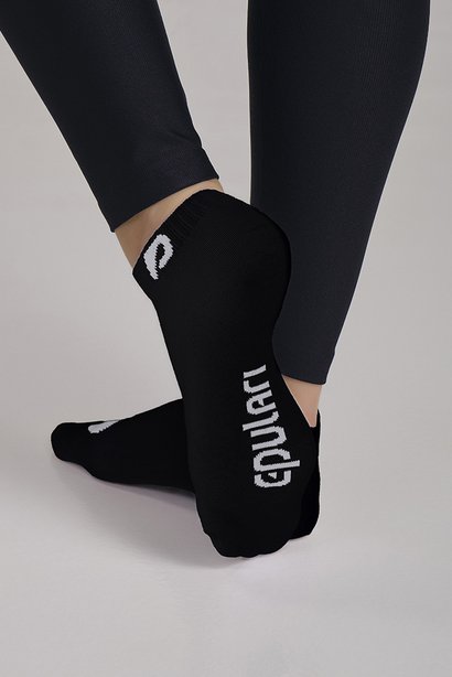 Meia Preta Cano Curto Unissex Algodão 34 ao 39 Epulari 