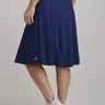 short saia azul marinho midi em poliamida moda fitness evangelica 11