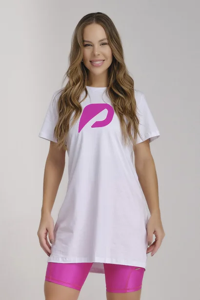 T-Shirt Branco Estampa Rosa Tapa Bumbum Algodão Premium Epulari
