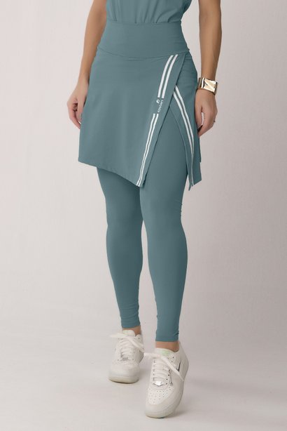 Saia Calça Comprida Verde Oliva Assimétrica Proteção UV Epulari