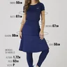 saia calca comprida azul marinho em poliamida moda evangelica epulari 8