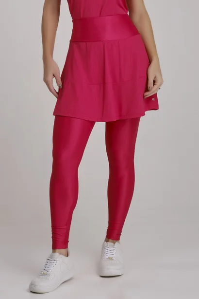 Saia Calça Comprida Cor Lichia Poliamida Média Compressão Proteção UV Epulari