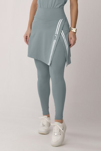 Saia Calça Comprida Verde Oliva Assimétrica Proteção UV Epulari