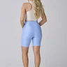 short azul claro em poliamida shine media compressao epulari 1