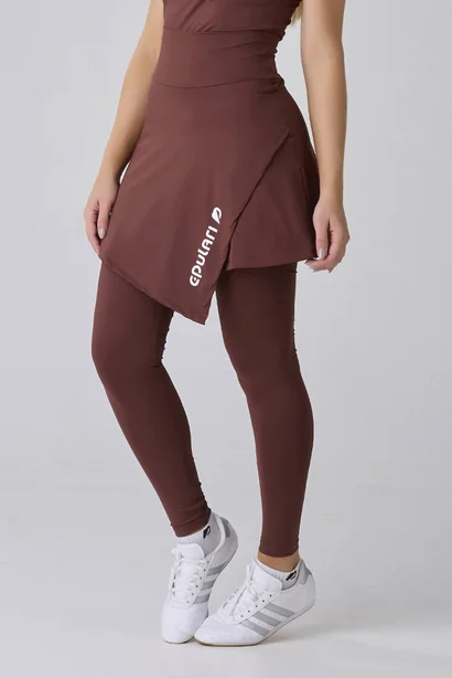 Saia Calça Comprida Marrom Poliamida Proteção UV Collab Luana Marques Epulari 