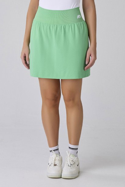 Short Saia Poliamida Seamless Verde Claro Collab Luana Marques Epulari
