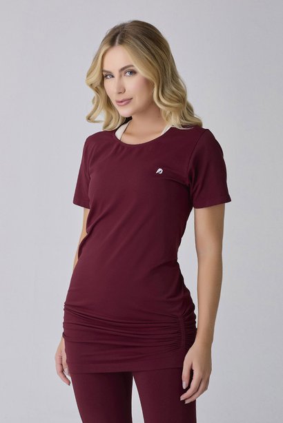Camiseta Tapa Bumbum Seamless Bordô Poliamida Collab Luana Marques Epulari 