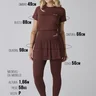 saia calca pliassada marrom para mulheres de ate 1 60 de altura collab tamiris rodrigues epulari 8