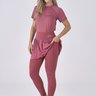 saia calca comprida plissada rosa queimado para mulheres de ate 1 60 de altura epulari 9