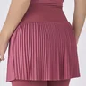 saia calca comprida plissada rosa queimado para mulheres de ate 1 60 de altura epulari 12
