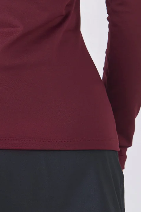 blusa segunda pele bordo termica peluciada por dentro na cor bordo epulari 1