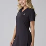 T-Shirt Camisetão Tapa Bumbum Feminina Preta Dry Proteção UV50 Epulari