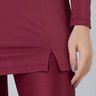 blusa manga longa tapa bumbum bordo poliamida epualri 6