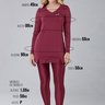blusa manga longa tapa bumbum bordo poliamida epualri 8