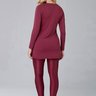 blusa manga longa tapa bumbum bordo poliamida epualri 10
