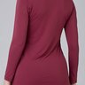 blusa manga longa tapa bumbum bordo poliamida epualri 12