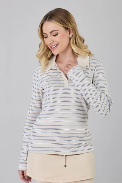 blusa polo manga longa listrada off white epulari 9