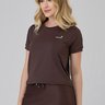 Cropped Feminino Marrom Poliamida Proteção UV Epulari