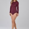 body bordo feminino manga longa em renda de poliamida epulari 8