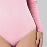 body rosa manga longa feminino em renda de poliamida epulari 6