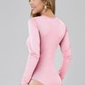 body rosa manga longa feminino em renda de poliamida epulari 10