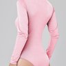 body rosa manga longa feminino em renda de poliamida epulari 12