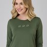 cropped verde militar em poliamida com estampa epulari 9