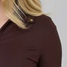 blusa polo marrom em poliamida epulari 5