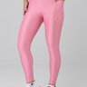 calca comprida com bolso de academia rosa em poliamida shine epulari 3