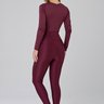 calca legging bordo em poliamida shine epulari 10