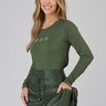 saia calca comprida verde militar poliamida shine epulari 7