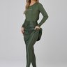 saia calca comprida verde militar poliamida shine epulari 9