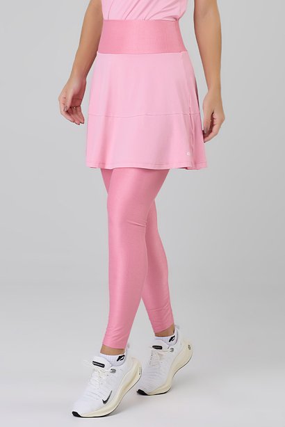 Saia Calça Comprida Rosa Poliamida Shine Proteção UV Epulari