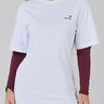 t shirt em algodao branco alongada com estampa exclusiva epulari 4