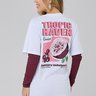 t shirt em algodao branco alongada com estampa exclusiva epulari 11