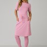 saia calca comprida cor rosa elegante poliamida epulari 2