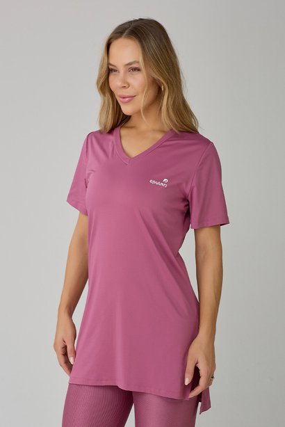 T-Shirt Camisetão Tapa Bumbum Feminina Uva Dry Proteção UV50 Epulari 