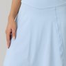 short saia moda fitness modesta evangelica azul claro em poliamida epulari 5