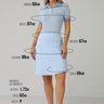 short saia moda fitness modesta evangelica azul claro em poliamida epulari 8