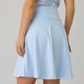 short saia moda fitness modesta evangelica azul claro em poliamida epulari 12