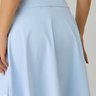 short saia moda fitness modesta evangelica azul claro em poliamida epulari 13