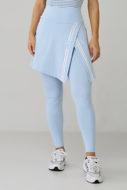 Saia Calça Comprida Azul Claro Assimétrica Proteção UV Com Estampa Exclusiva Epulari  