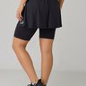 short saia preto para corrida com bolsos epulari 11