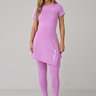 saia calca comprida moda evangelica rosa em poliamida epulari 2