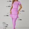 saia calca comprida moda evangelica rosa em poliamida epulari 8