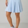 short saia azul claro em poliamida com pregas epulari 3