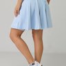 short saia azul claro em poliamida com pregas epulari 11