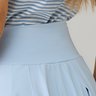 short saia azul claro em poliamida com pregas epulari 14