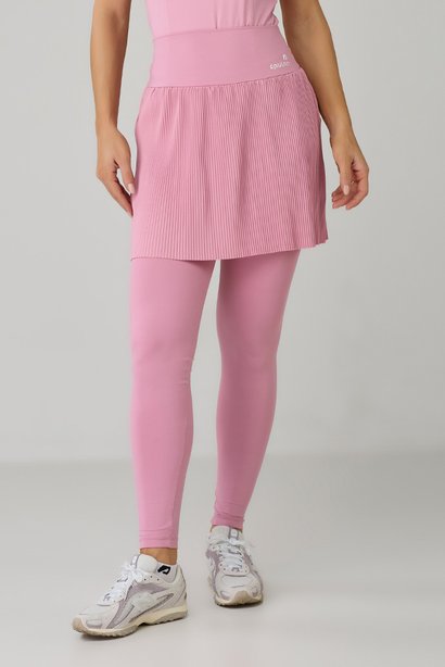 Saia Calça Comprida Plissada Rosa Elegante Proteção UV Epulari