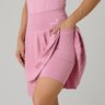 short saia pliassado moda modesta na cor rosa em poliamida epulari 9